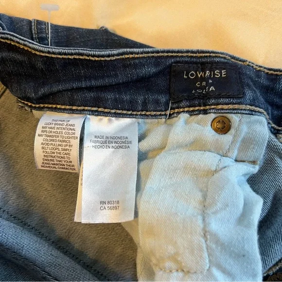 Lucky Brand Women's Ankle Blue Jeans Size 6/28 - Picture 2 of 9